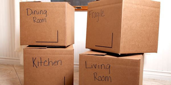 Beschriftete Umzugskartons für Küche und Esszimmer – Umzugskartons in Weinheim